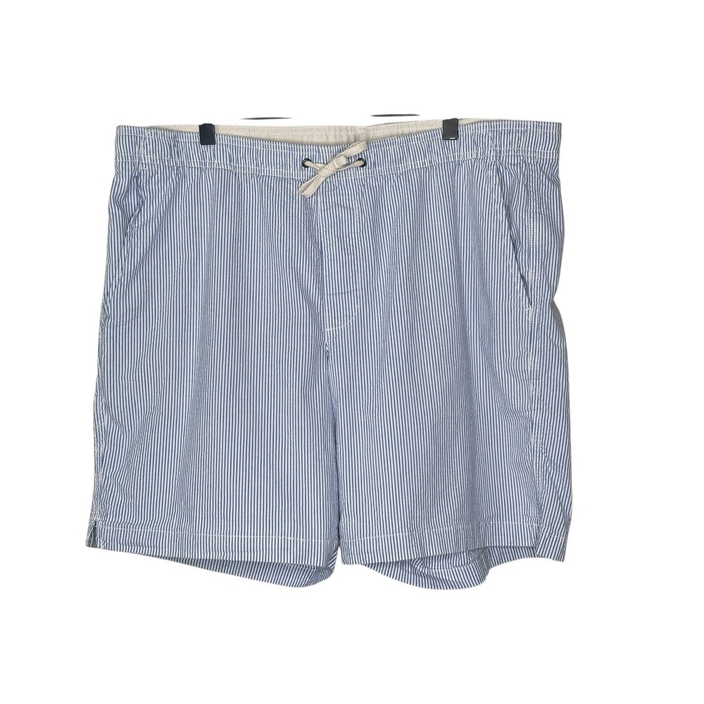 Gap Men's Seersucker Jogger Shorts XL Preppy Pockets Beach Shorts Coastal Resort